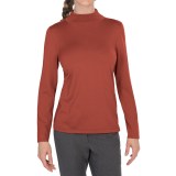 Pendleton Mock Turtleneck Sweater - Silk Blend (For Women)