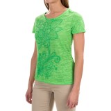 White Sierra Kali Burnout T-Shirt - Short Sleeve (For Women)