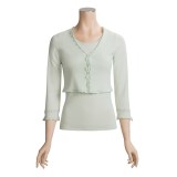 Lauren Hansen Crystal Shrug Sweater - 3/4 Sleeve (For Women)