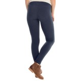Joan Vass Full-Length Leggings - Cotton Blend, Slim Fit (For Women)
