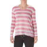 Steve Madden Twisted Open-Back Shirt - Long Sleeve (For Women)