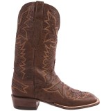 Lucchese Brady Smooth Ostrich Cowboy Boots - Square Toe (For Men)