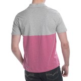 C89men Cotton Color-Block Polo Shirt - Short Sleeve (For Men)