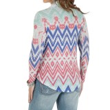 Wrangler Printed Sweater - Surplice Front (For Women)