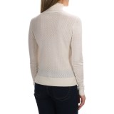 August Silk Mini-Cable Turtleneck - Cotton-Modal, Long Sleeve (For Women)