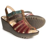 Fly London Ygor Sandals - Leather, Wedge Heel (For Women)