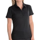 EP Pro Fancy That Polo Shirt - Zip Neck, Short Sleeve (For Women)