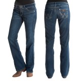 Wrangler Ultra Low-Rise Patch Jeans (For Women)