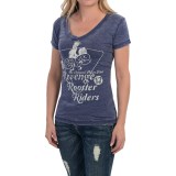 Southern Thread V-Neck T-Shirt - Short Sleeve (For Women)