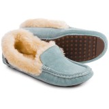 LAMO Footwear Aussie Moccasins - Suede, Faux-Fur Lined (For Women)