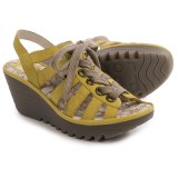 Fly London Yito Sandals - Leather, Wedge Heel (For Women)