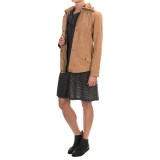 Bernardo Wing Collar Jacket - Suede (For Women)