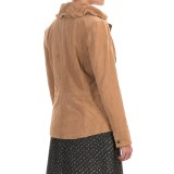 Bernardo Wing Collar Jacket - Suede (For Women)