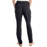 Joan Vass Drape-Pocket Silk Pants (For Women)