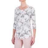 Chelsea & Theodore Let’s Travel Shirt - Rayon, 3/4 Sleeve (For Women)