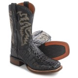 Dan Post Everglades Midnight Caiman Cowboy Boots - Square Toe, 11” (For Men)
