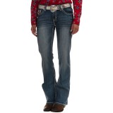 Rock & Roll Cowgirl Multi-Stitch Bootcut Jeans - Mid Rise (For Women)