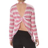 Steve Madden Twisted Open-Back Shirt - Long Sleeve (For Women)