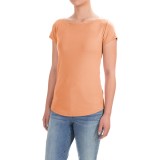 Workshop Republic Clothing Bateau Neck Shirt - Cotton-Modal, Short Sleeve (For Women)