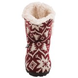 Muk Luks Faux-Fur Trim Boot Slippers (For Women)