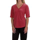 Neon Buddha Clementine Shirt - V-Neck, Elbow Sleeve (For Women)