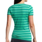 Icebreaker Tech Lite Stripe T-Shirt - UPF 20+, Merino Wool, Short Sleeve (For Women)
