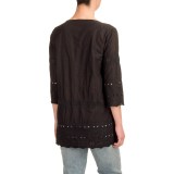 dylan Botanical Blooms Shirt - V-Neck, 3/4 Sleeve (For Women)