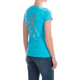 Browning Jewel Buckmark Fitted T-Shirt - Short Sleeve (For Women)