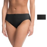 Ellen Tracy Microfiber High-Cut Brief Panties - 2-Pack (For Women)