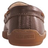 Minnetonka Moccasin Boat Moc Shoes - Leather, Faux-Fur Lined (For Women and Youth Girls)