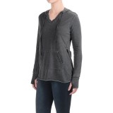 Workshop Andrea Jovine French Terry Hoodie Shirt - Long Sleeve (For Women)