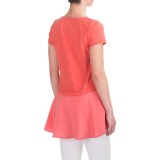 Cotton Layered-Look Shirt - Short Sleeve (For Women)