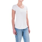 Cynthia Rowley Cotton-Modal T-Shirt - Scoop Neck, Short Sleeve (For Women)