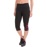 Reebok Impact Printed-Mesh Capri Leggings (For Women)
