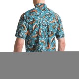 Woolrich Walnut Run Printed Shirt - Short Sleeve (For Men)