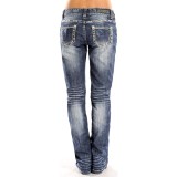 Rock & Roll Cowgirl Studded Boyfriend Bootcut Jeans (For Women)