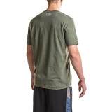 Under Armour HeatGear® Stacked Wordmark T-Shirt - Cotton Blend, Short Sleeve (For Men)