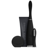 FOREO Holiday Complete Male Grooming Collection - (ISSA, Hybrid Brush Head, LUNA play) Midnight (Worth $284)