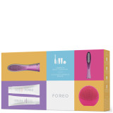 FOREO Holiday Complete Beauty Collection - (ISSA, Hybrid Brush Head, LUNA play) Fuchsia (Worth $309)