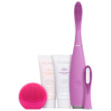 FOREO Holiday Complete Beauty Collection - (ISSA, Hybrid Brush Head, LUNA play) Fuchsia (Worth $309)