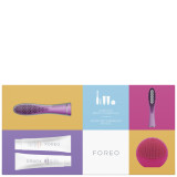 FOREO Holiday Complete Beauty Collection - (ISSA, Hybrid Brush Head, LUNA play) Fuchsia (Worth $309)